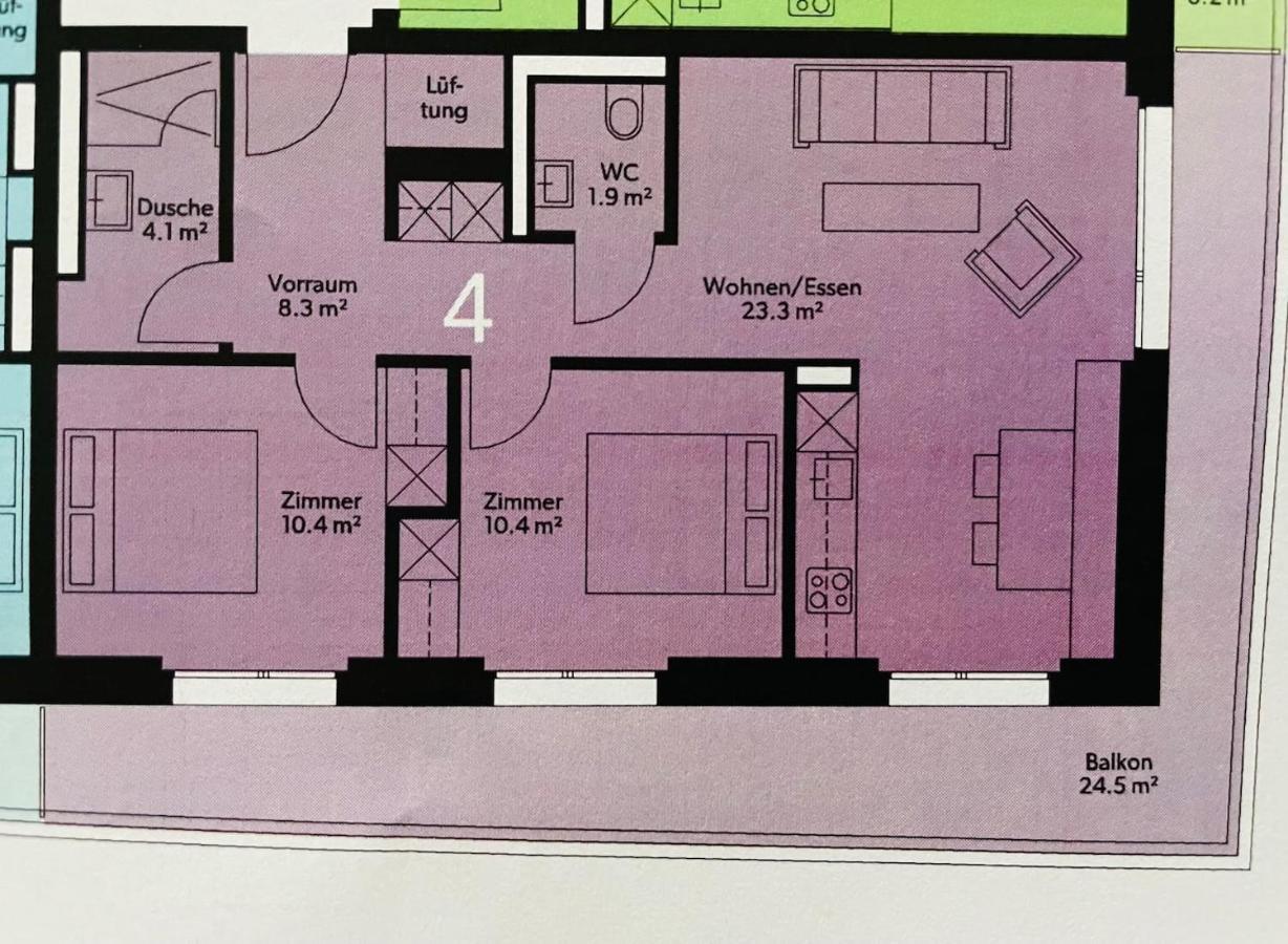Ferienwohnung 3,5 Zimmer Direkt An Ski- Und Bikepiste ฟลิมส์ ภายนอก รูปภาพ