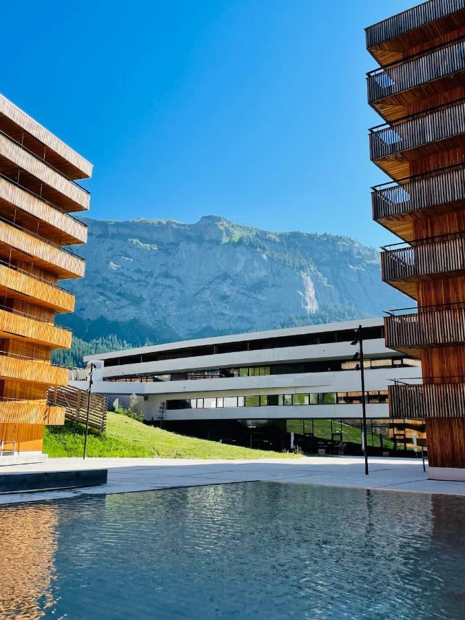 Ferienwohnung 3,5 Zimmer Direkt An Ski- Und Bikepiste ฟลิมส์ ภายนอก รูปภาพ
